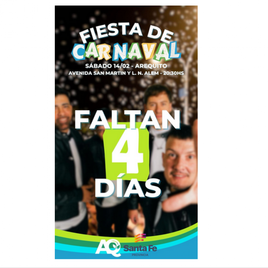 FALTAN 4 DÍAS.....FIESTA DE CARNAVAL EN AREQUITO