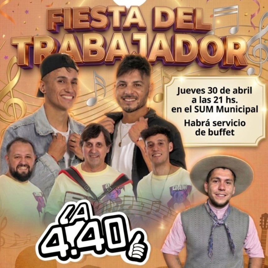  &iexcl;Se viene la Fiesta del Trabajador en General Baldissera!